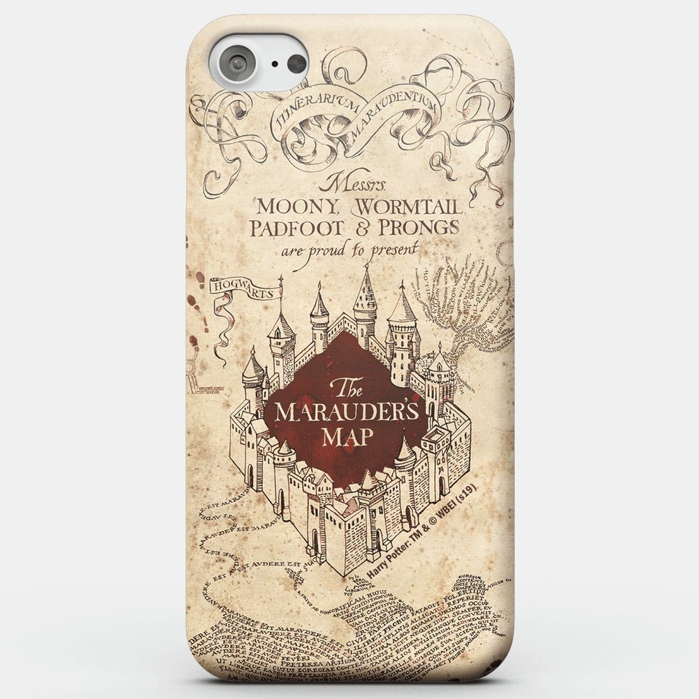 Harry Potter Phonecases Marauders Map telefoonhoesje - iPhone 5/5s - Snap case - mat Afbeelding 1