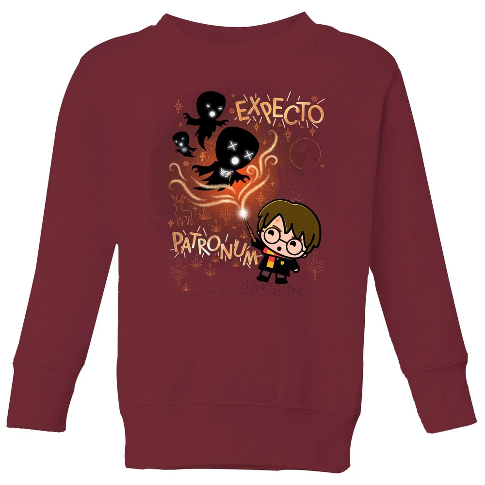 Harry Potter Kids Expecto Patronum kindertrui - Burgundy - 146/152 (11-12 jaar) Afbeelding 1