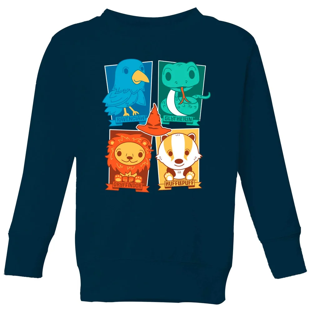 Harry Potter Kids Hogwarts Houses kindertrui - Navy - 134/140 (9-10 jaar) Afbeelding 1