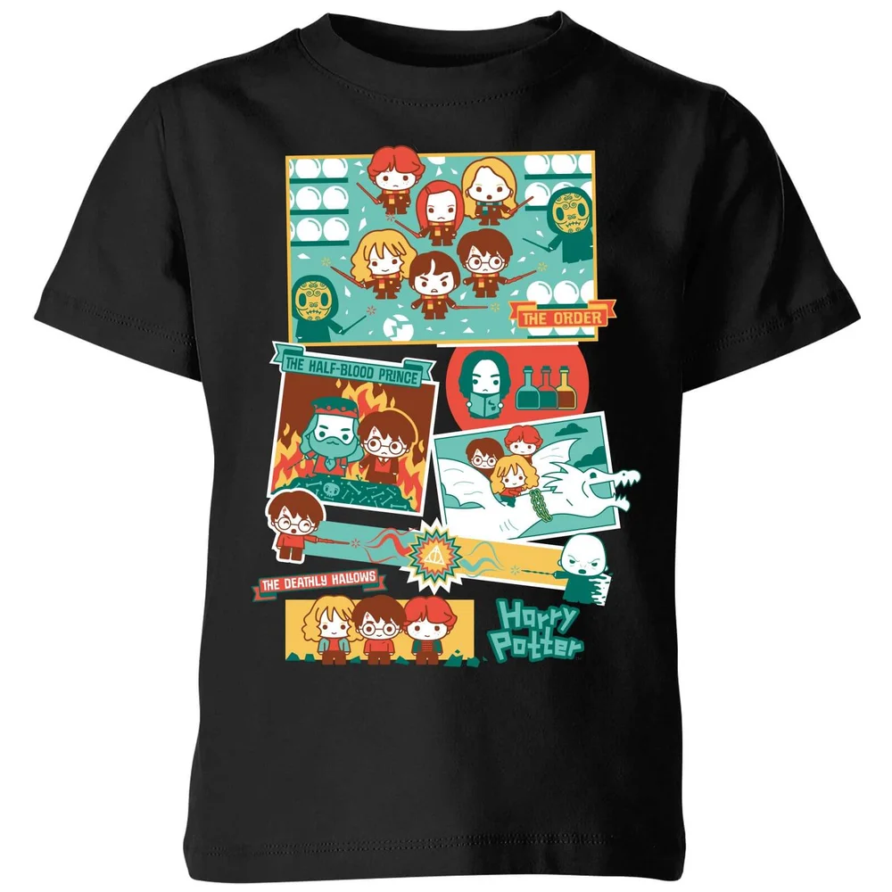 Harry Potter Kids Cute Films kinder t-shirt - Zwart - 98/104 (3-4 jaar) Afbeelding 1