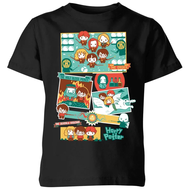 Harry Potter Kids Cute Films kinder t-shirt - Zwart