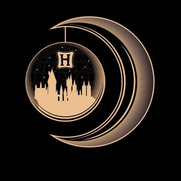 Harry Potter Globe Moon trui - Zwart