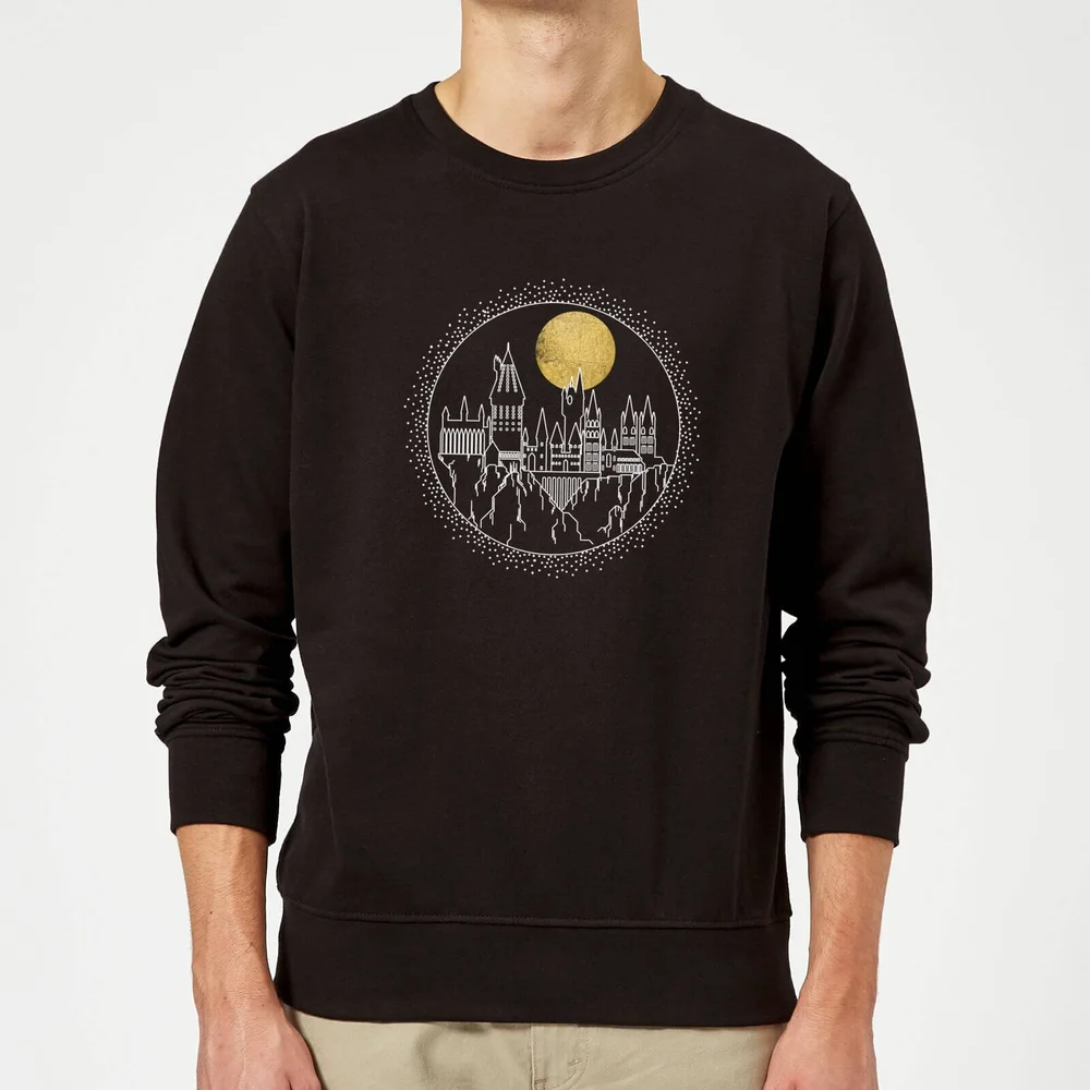 Harry Potter Hogwarts Castle Moon trui - Zwart - S Afbeelding 1