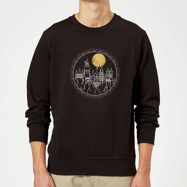 Harry Potter Hogwarts Castle Moon trui - Zwart