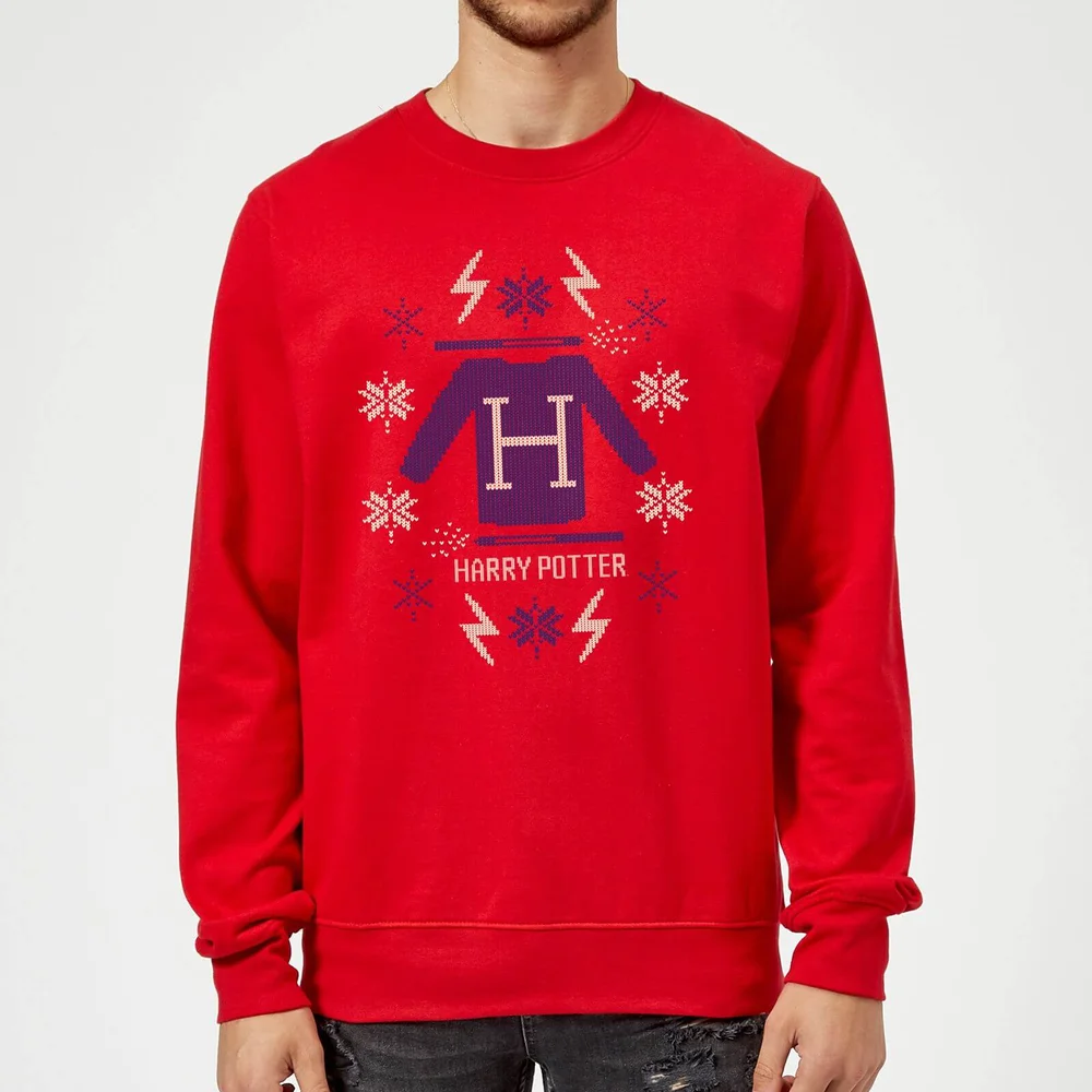 Harry Potter Christmas Sweater trui - Rood - S Afbeelding 1