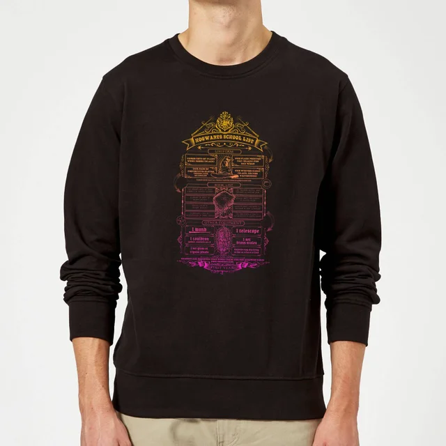Harry Potter School List trui - Zwart