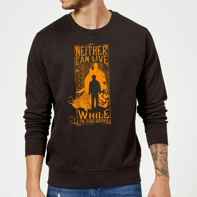 Harry Potter Neither Can Live trui - Zwart