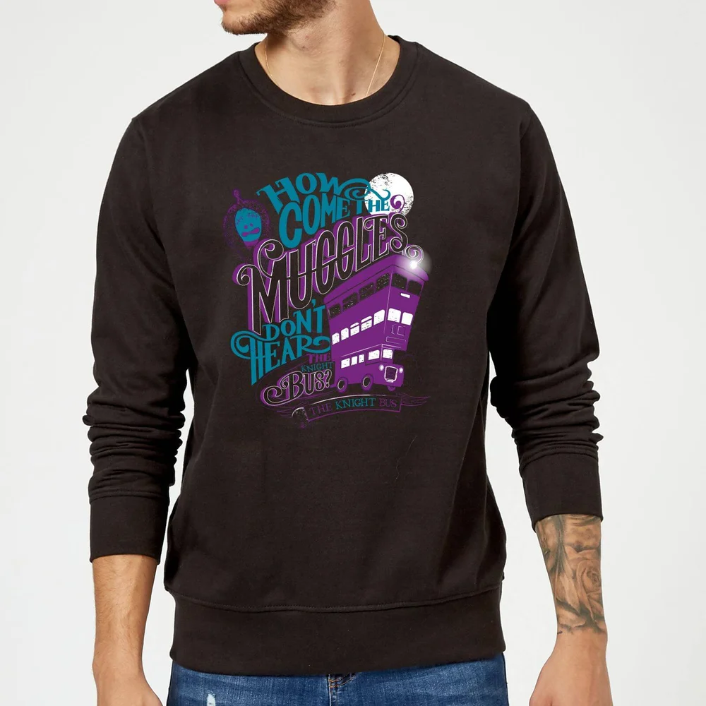 Harry Potter Knight Bus trui - Zwart - S Afbeelding 1