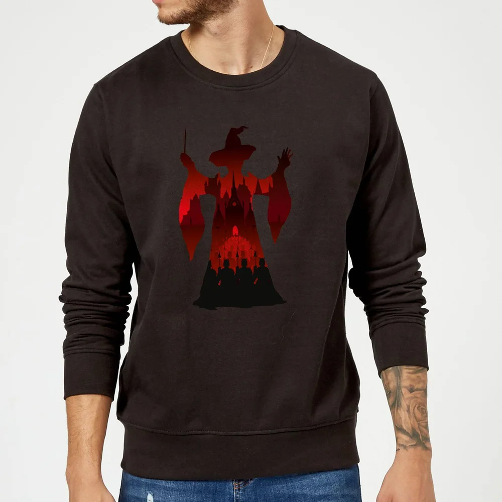 Harry Potter McGonagall Silhouet trui - Zwart - S Afbeelding 1