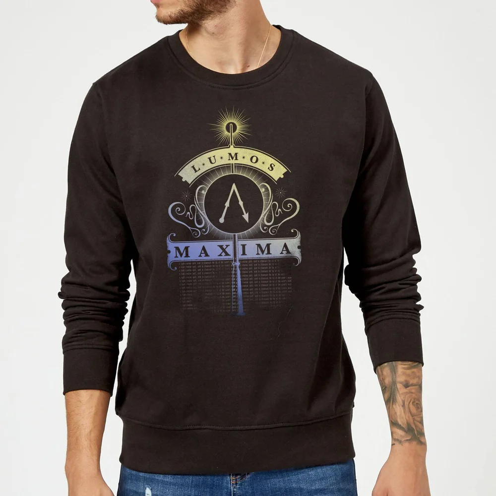 Harry Potter Lumos Maxima trui - Zwart - S Afbeelding 1
