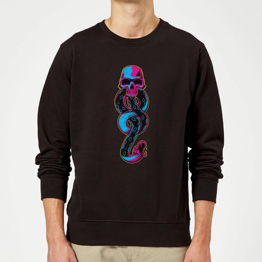 Harry Potter Dark Mark Neon trui - Zwart - S Afbeelding 1