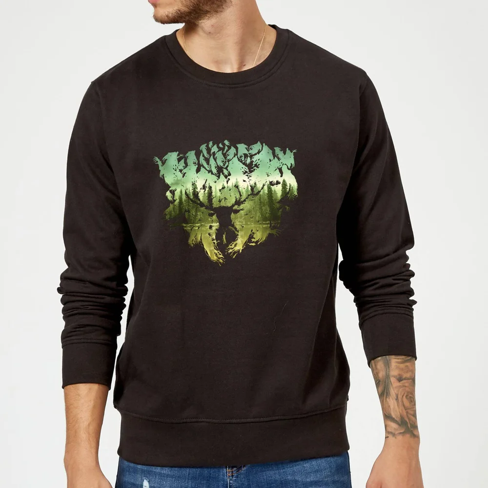 Harry Potter Patronus Lake trui - Zwart - S Afbeelding 1