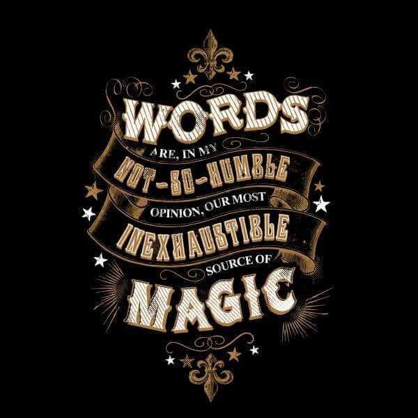 Harry Potter Words Are, In My Not So Humble Opinion trui - Zwart