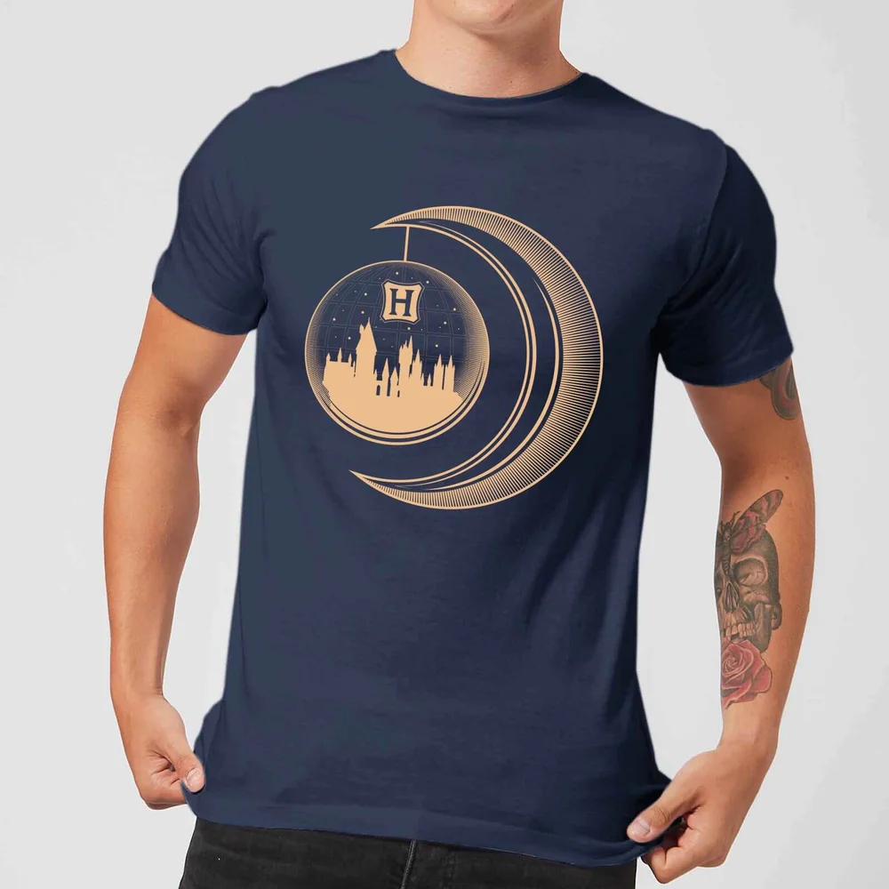 Harry Potter Globe Moon t-shirt - Navy - S Afbeelding 1