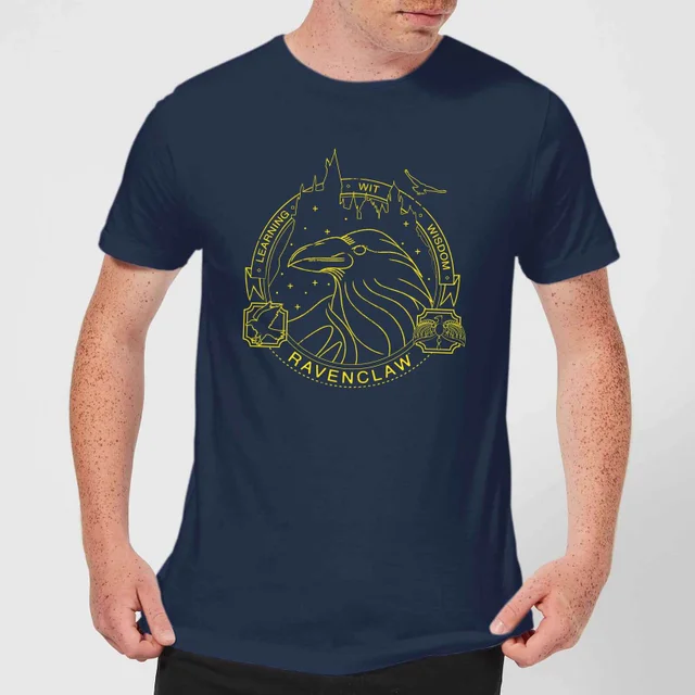 Harry Potter Ravenclaw Raven Badge t-shirt - Navy