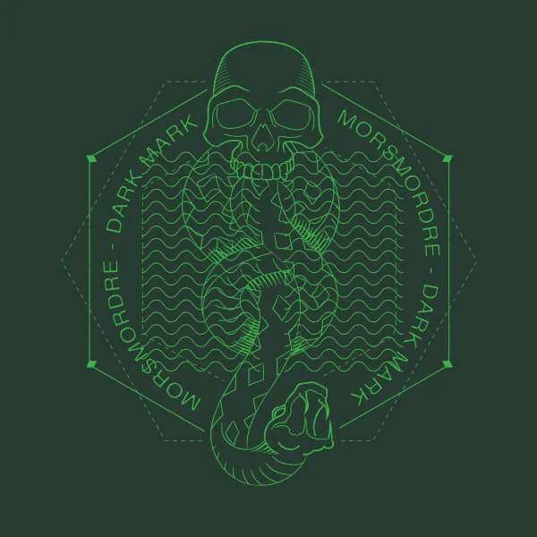 Harry Potter Morsmordre Dark Mark t-shirt - Donkergroen