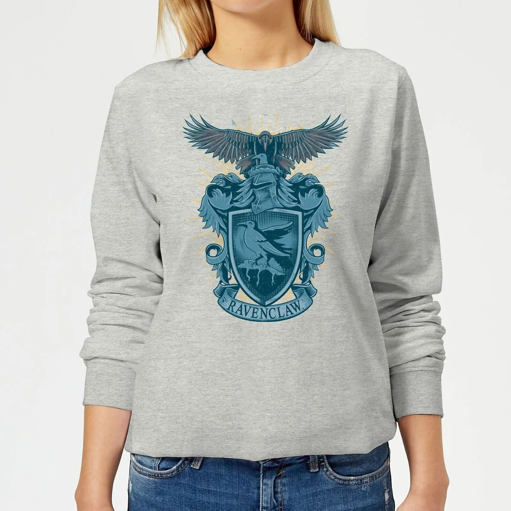Harry Potter Ravenclaw Drawn Crest dames trui - Grijs - 3XL Afbeelding 1