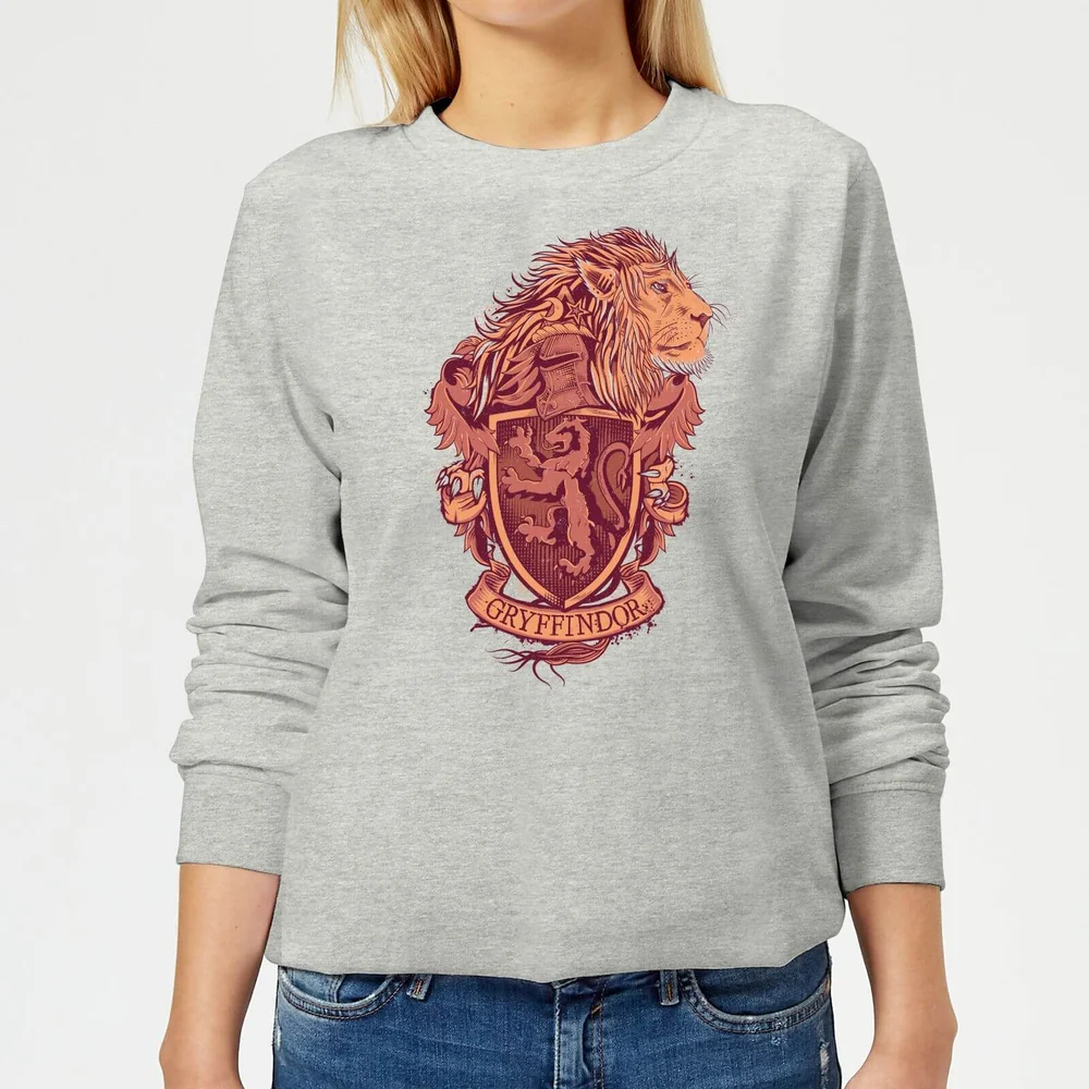 Harry Potter Gryffindor Drawn Crest dames trui - Grijs - 3XL Afbeelding 1
