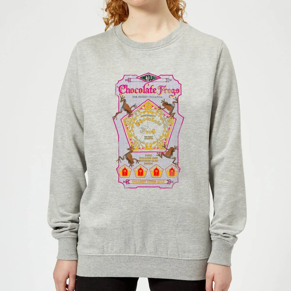 Harry Potter Chocolate Frog dames trui - Grijs - 3XL Afbeelding 1