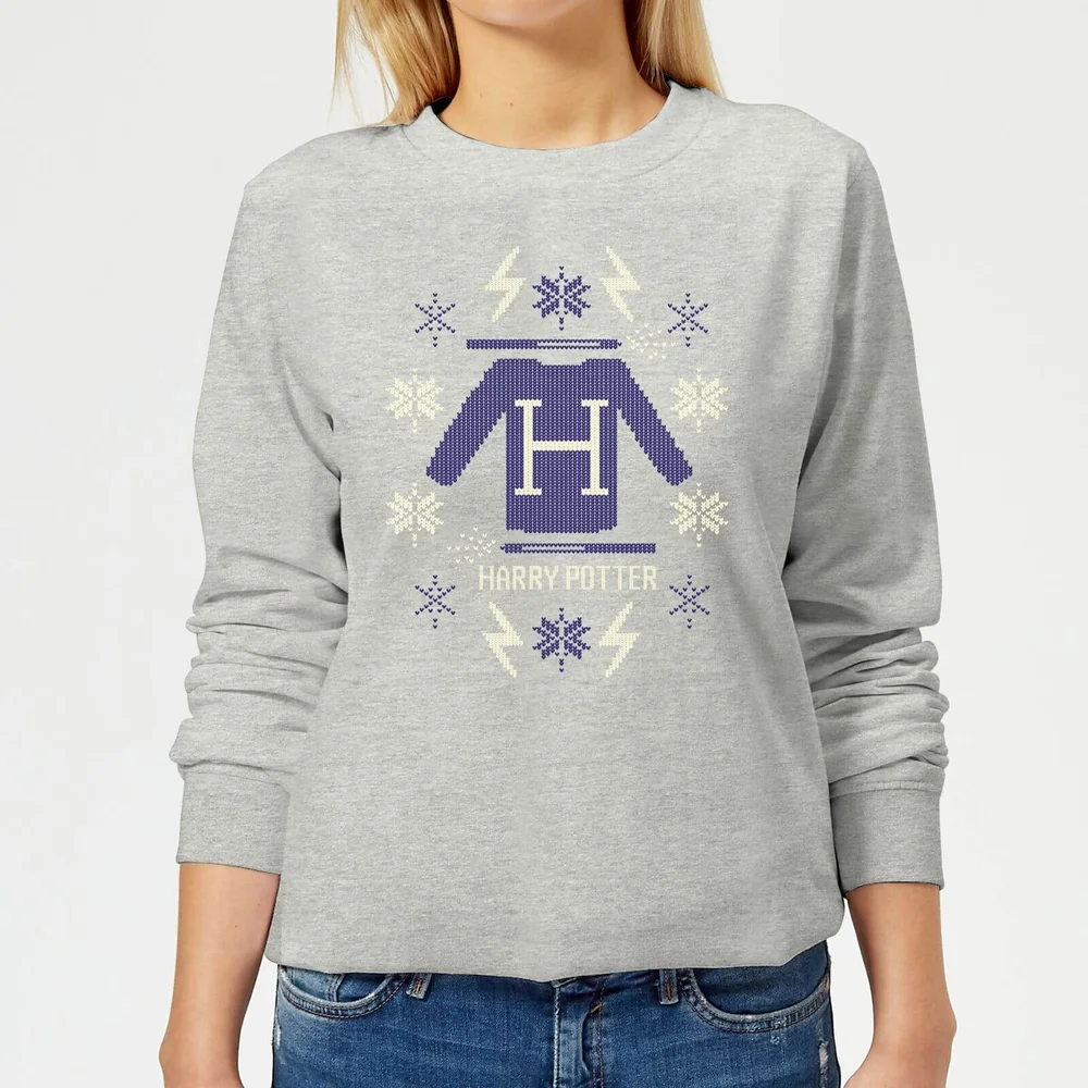 Harry Potter Christmas Sweater dames trui - Grijs - 3XL Afbeelding 1