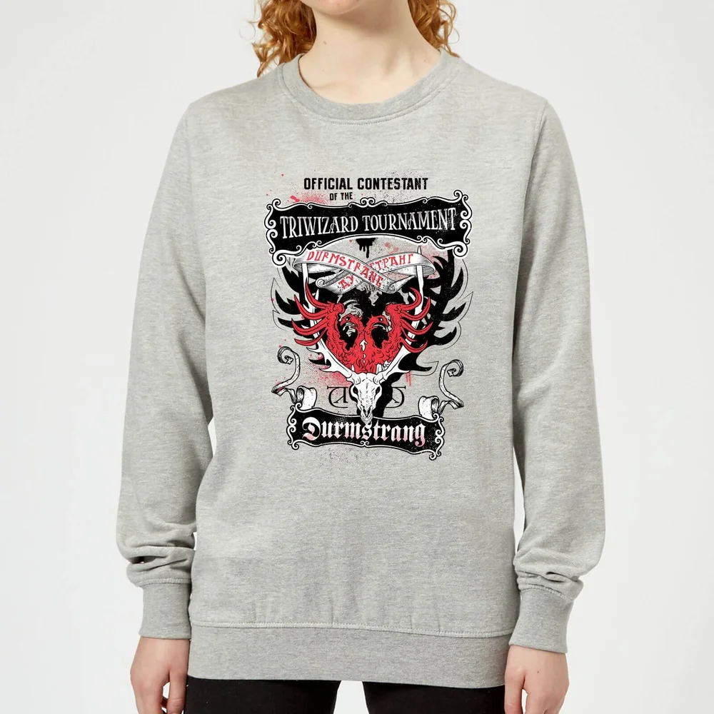 Harry Potter Triwizard Tournament Durmstrang dames trui - Grijs - 3XL Afbeelding 1