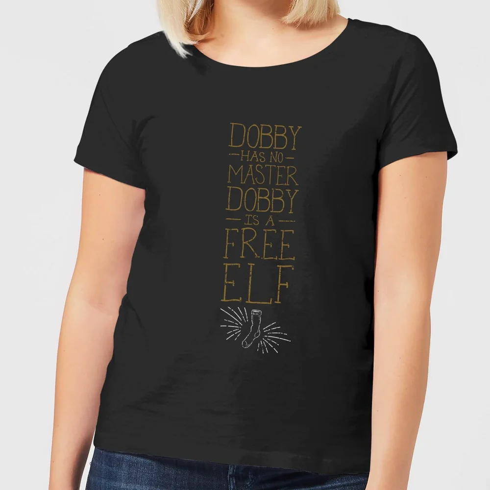 Harry Potter Dobby Is A Free Elf dames t-shirt - Zwart - S Afbeelding 1