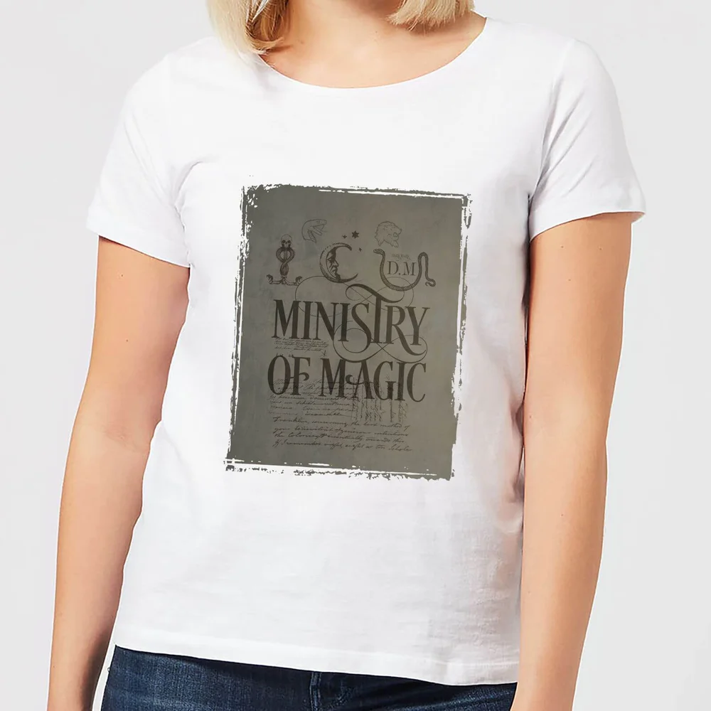 Harry Potter Ministry Of Magic dames t-shirt - Wit - S Afbeelding 1