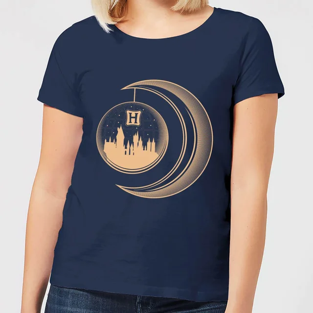 Harry Potter Globe Moon dames t-shirt - Navy