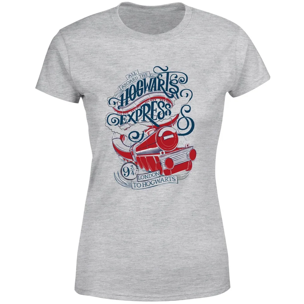 Harry Potter Hogwarts Express dames t-shirt - Grijs - XS Afbeelding 1