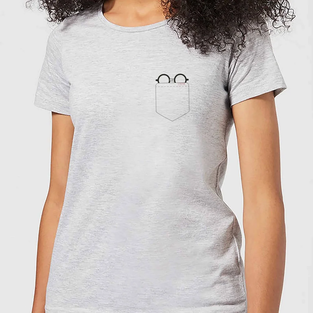 Harry Potter Harry Potter Pocket Glasses dames t-shirt - Grijs - XS Afbeelding 1