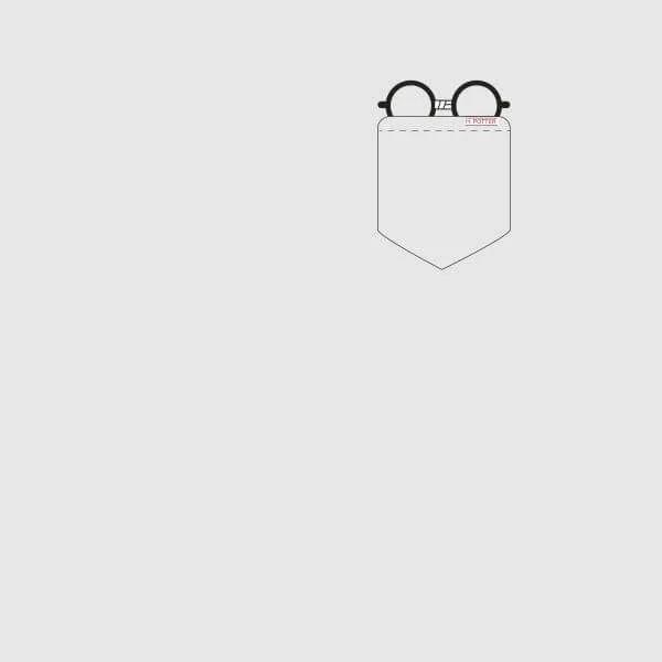 Harry Potter Harry Potter Pocket Glasses dames t-shirt - Grijs