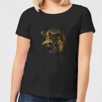 Harry Potter Hufflepuff Geometric dames t-shirt - Zwart