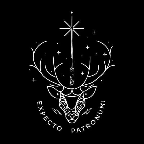 Harry Potter Expecto Patronum dames t-shirt - Zwart