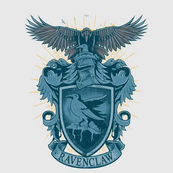 Harry Potter Ravenclaw Drawn Crest dames t-shirt - Grijs