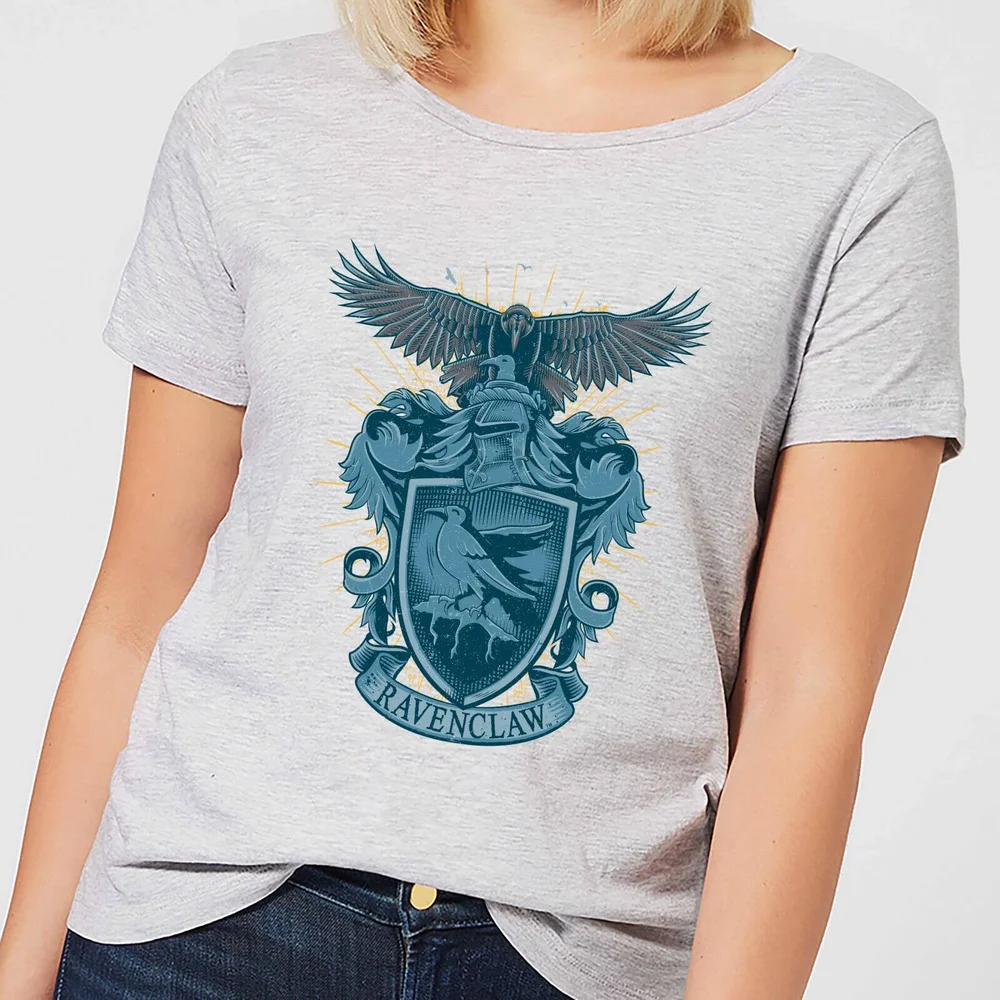 Harry Potter Ravenclaw Drawn Crest dames t-shirt - Grijs - XS Afbeelding 1