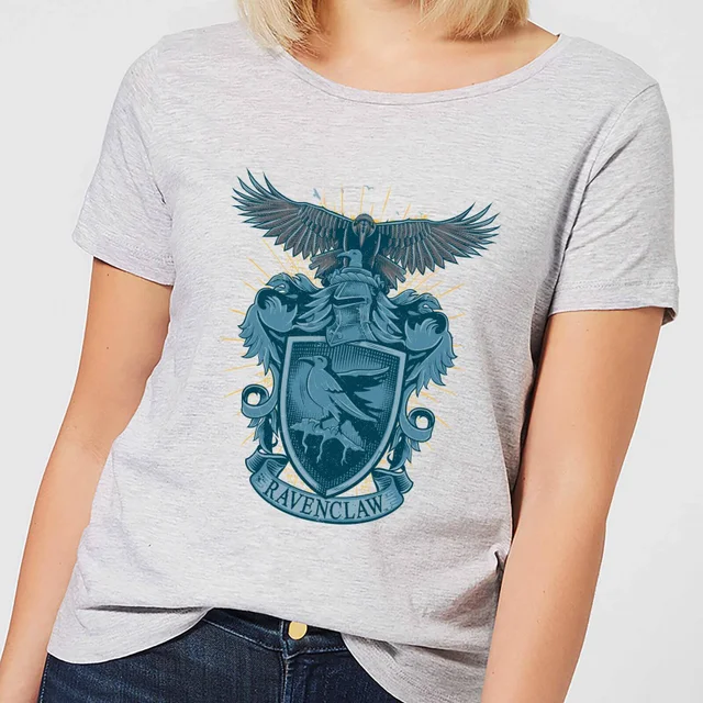 Harry Potter Ravenclaw Drawn Crest dames t-shirt - Grijs
