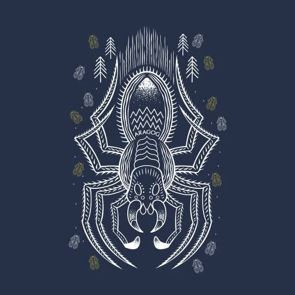 Harry Potter Aragog dames t-shirt - Navy