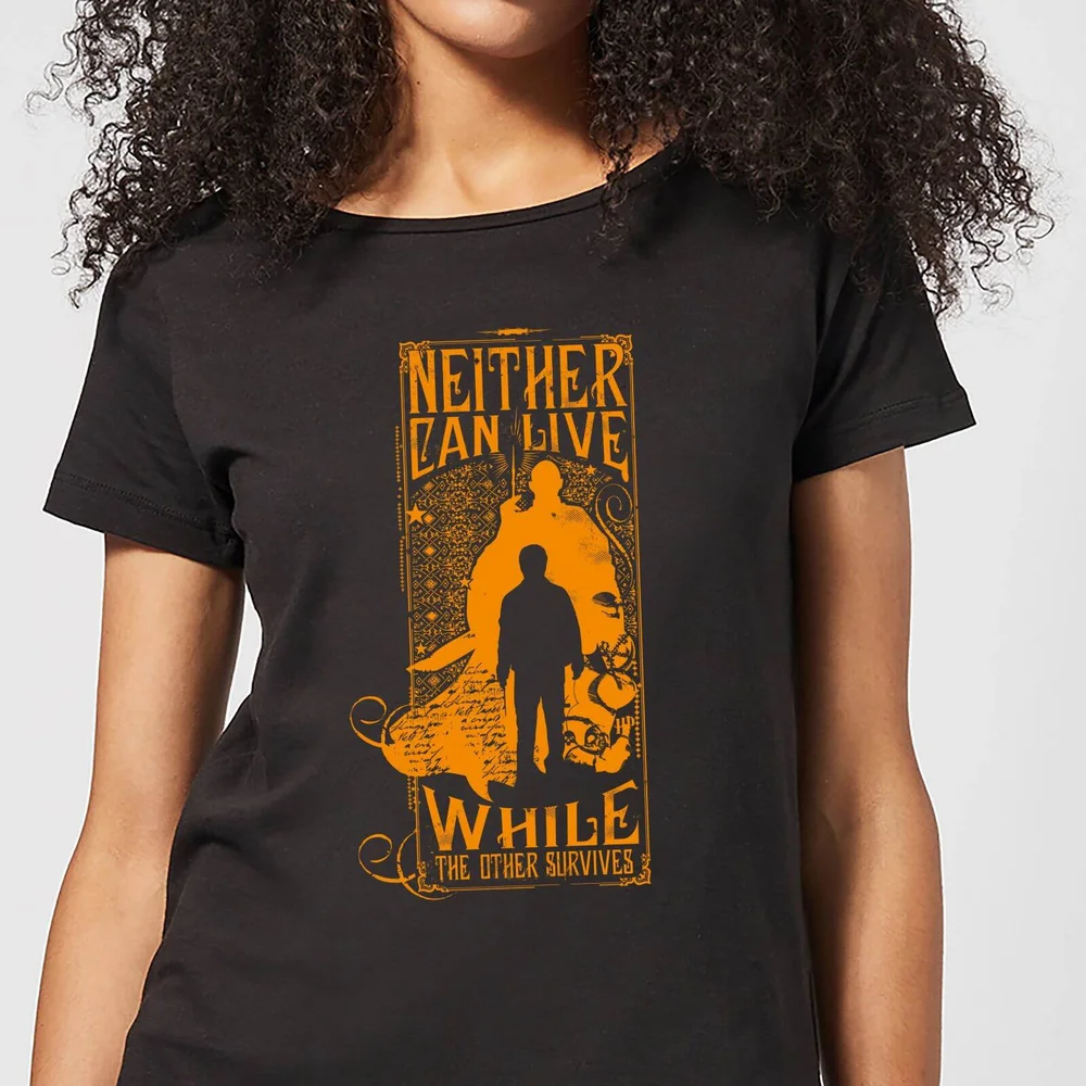 Harry Potter Neither Can Live dames t-shirt - Zwart - S Afbeelding 1