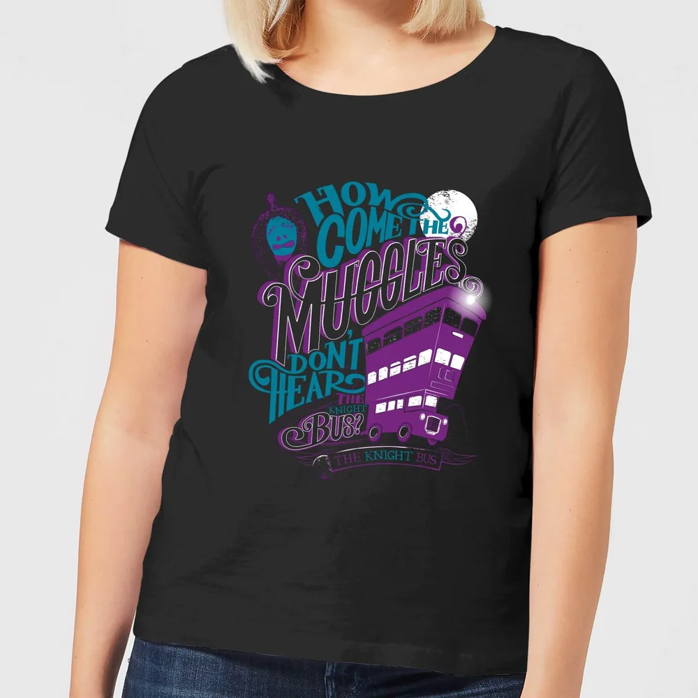 Harry Potter Knight Bus dames t-shirt - Zwart - S Afbeelding 1