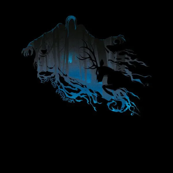 Harry Potter Dementor Silhouet dames t-shirt - Zwart