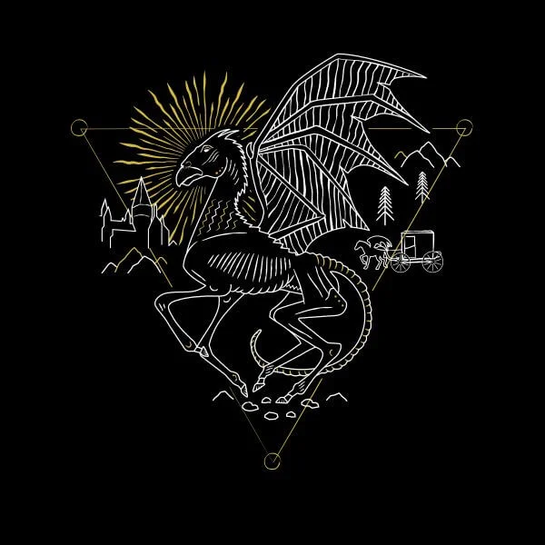 Harry Potter Thestral dames t-shirt - Zwart