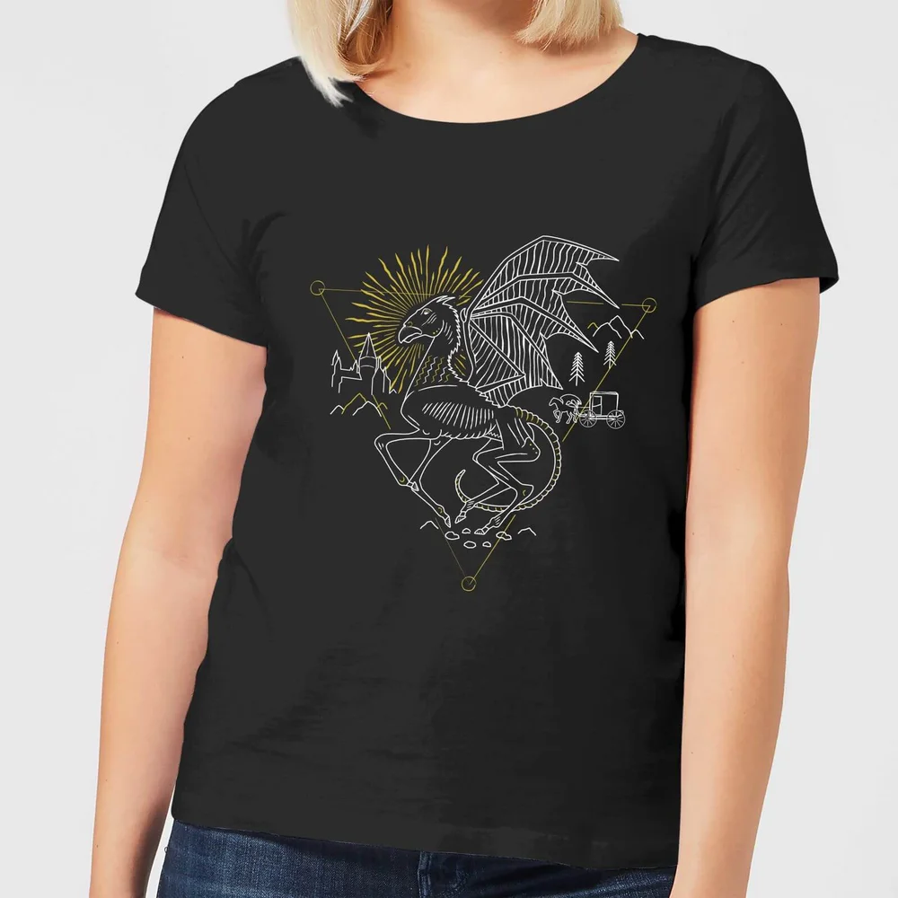 Harry Potter Thestral dames t-shirt - Zwart - S Afbeelding 1