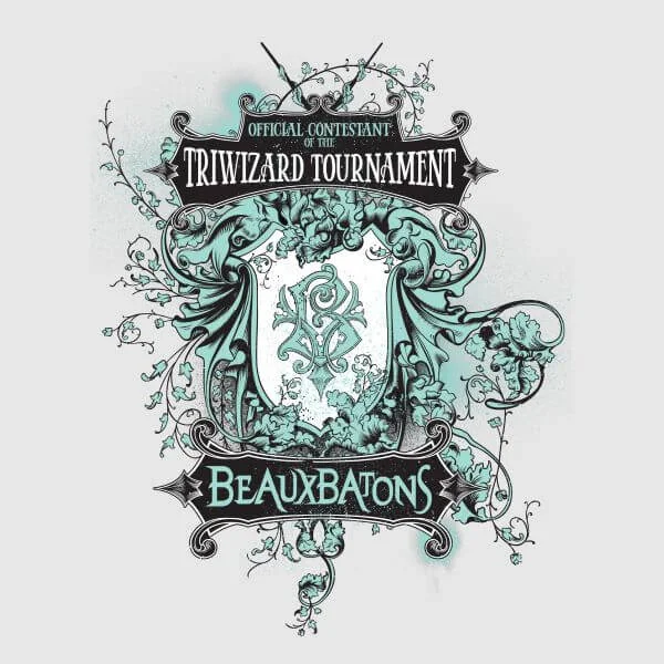 Harry Potter Triwizard Tournament Beauxbatons dames t-shirt - Grijs