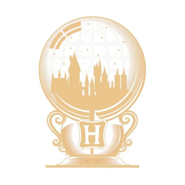 Harry Potter Hogwarts Snowglobe dames t-shirt - Wit