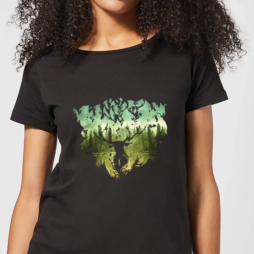 Harry Potter Patronus Lake dames t-shirt - Zwart - S Afbeelding 1