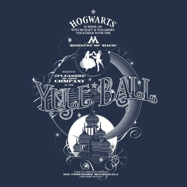 Harry Potter Yule Ball dames t-shirt - Navy