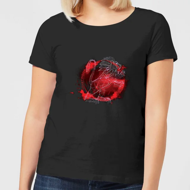 Harry Potter Gryffindor Geometric dames t-shirt - Zwart