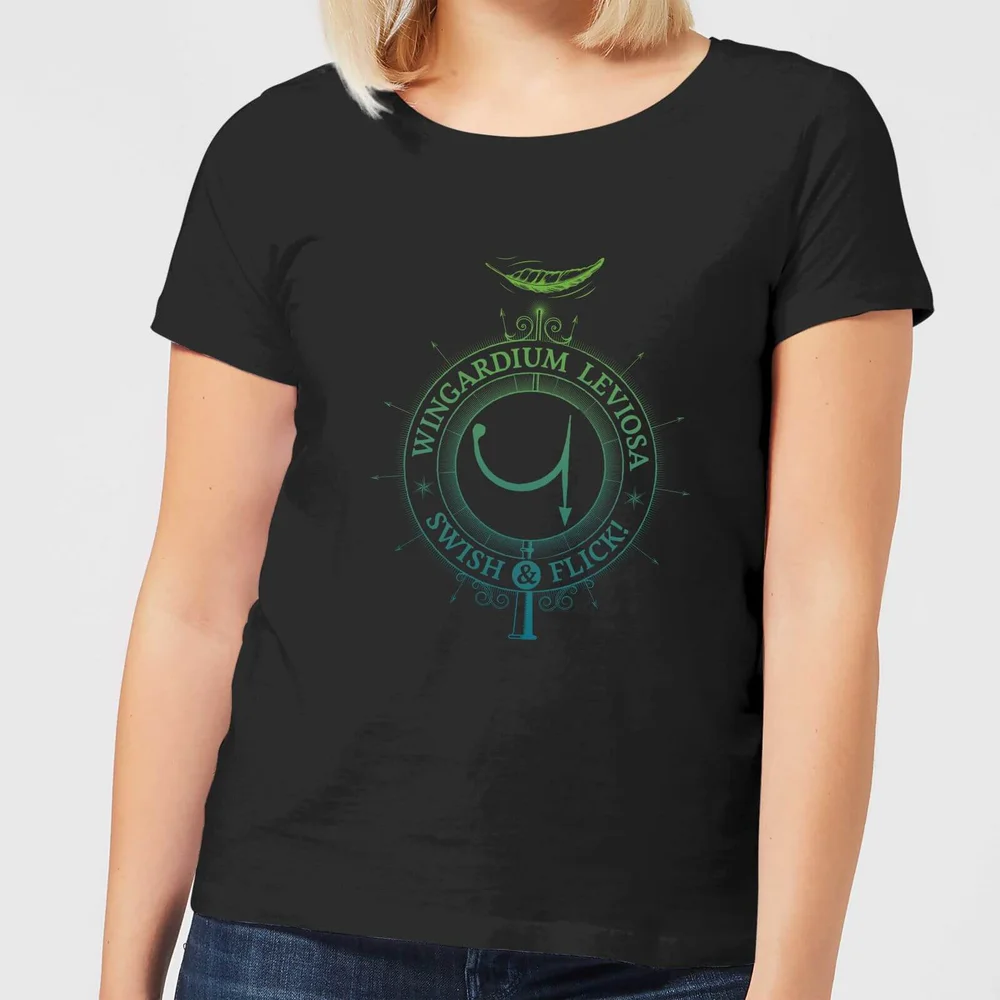 Harry Potter Wingardium Leviosa dames t-shirt - Zwart - S Afbeelding 1
