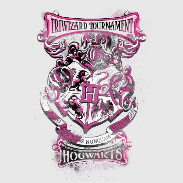 Harry Potter Triwizard Tournament Hogwarts dames t-shirt - Grijs