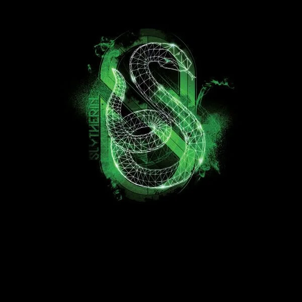 Harry Potter Slytherin Geometric dames t-shirt - Zwart